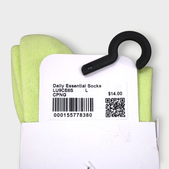 LULULEMON  Daily Essential Socks Unisex Quarter Length Size L CPNG NEW - Picture 4 of 5